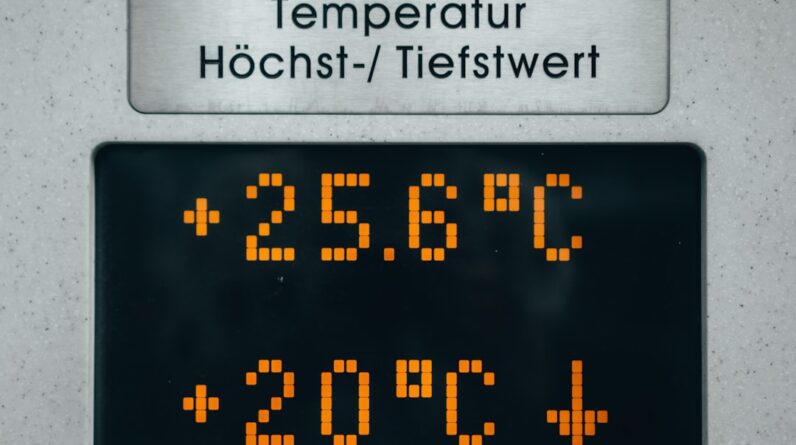 Photo Global temperature graph