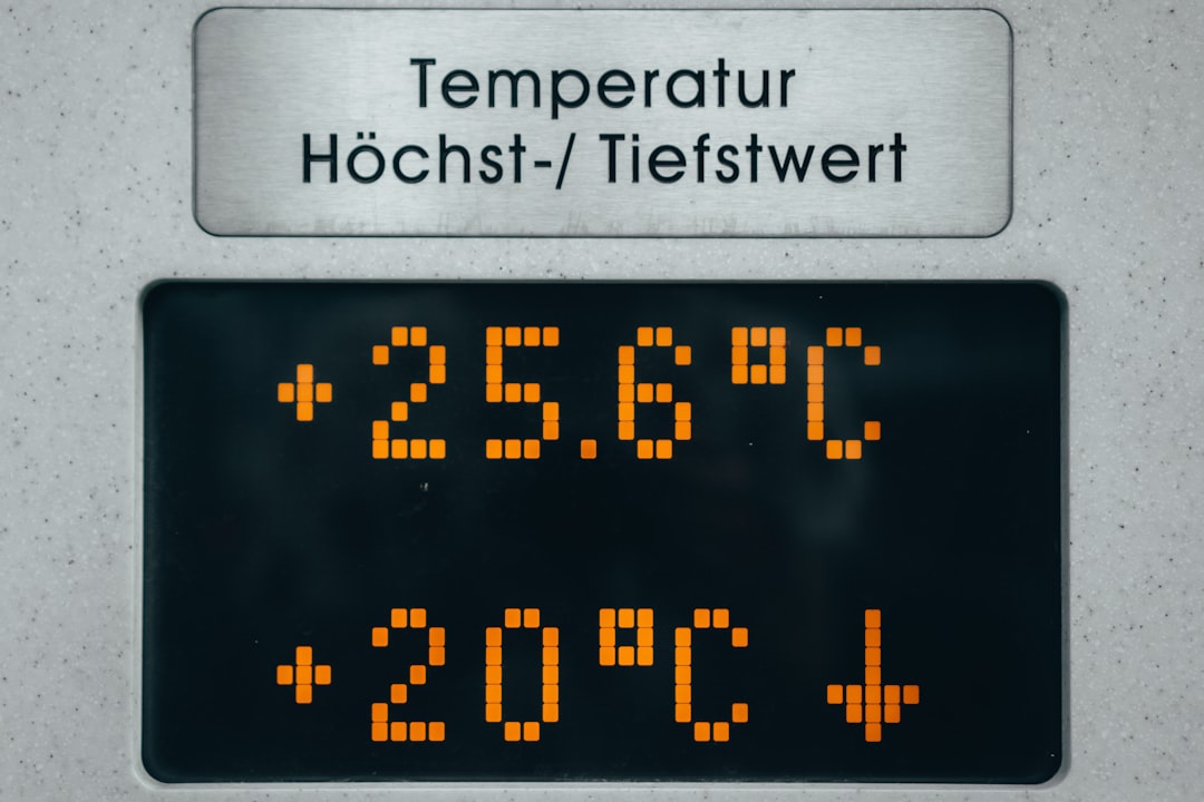 Photo Global temperature graph