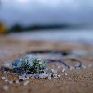 Photo Microplastic pollution