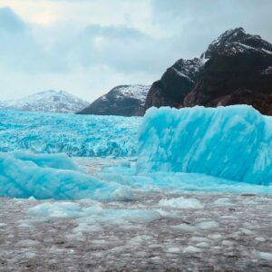 Photo Melting glacier