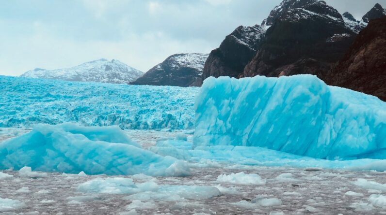 Photo Melting glacier