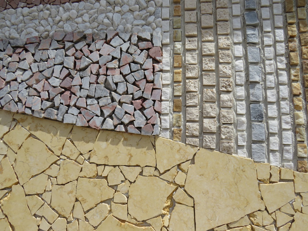 Photo Recycled plastic bricks