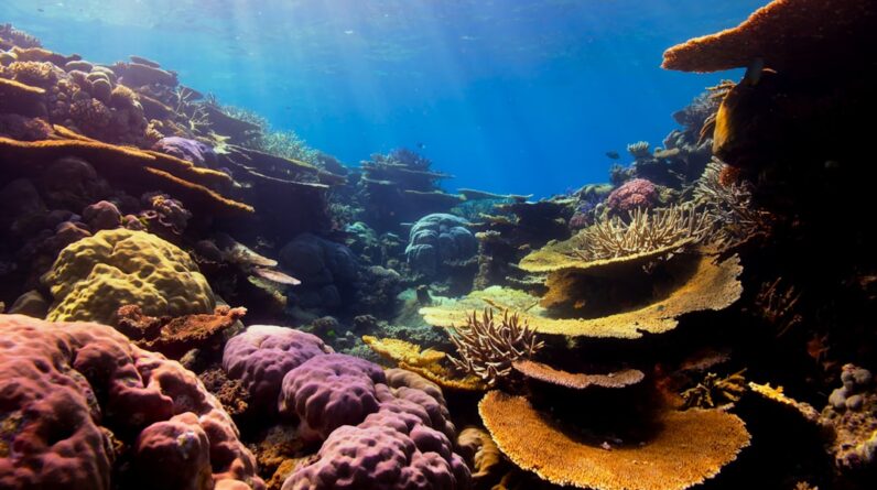 Photo Underwater coral reef