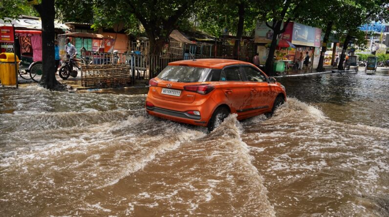 Photo Flooded city