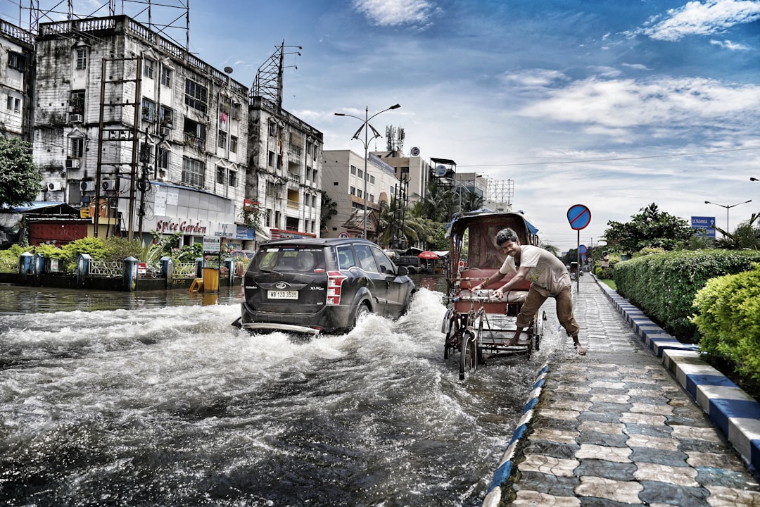 Photo Flooded city