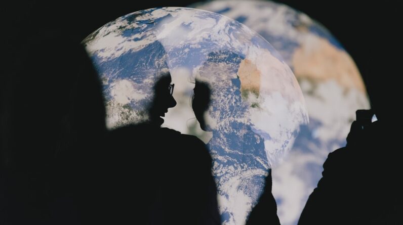 Photo Global temperature map