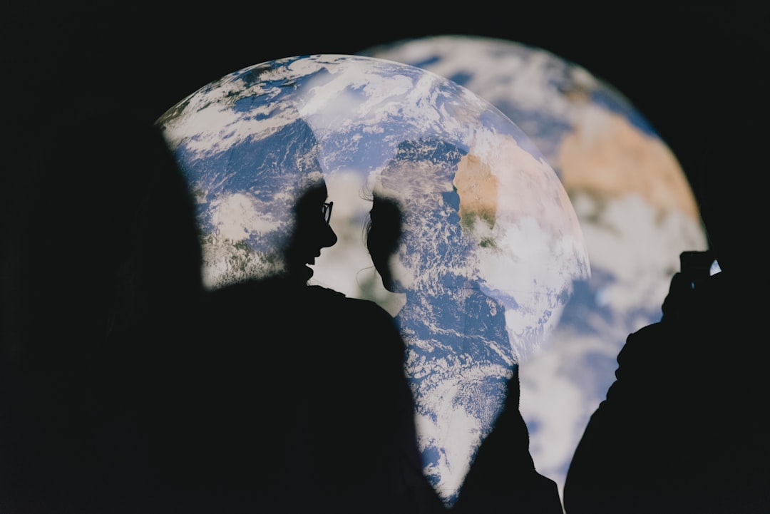 Photo Global temperature map